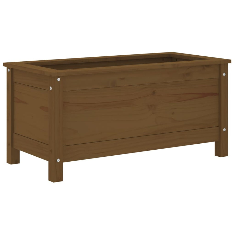 Plantenbak 82,5X40X39 Cm Massief Grenenhout Honingbruin