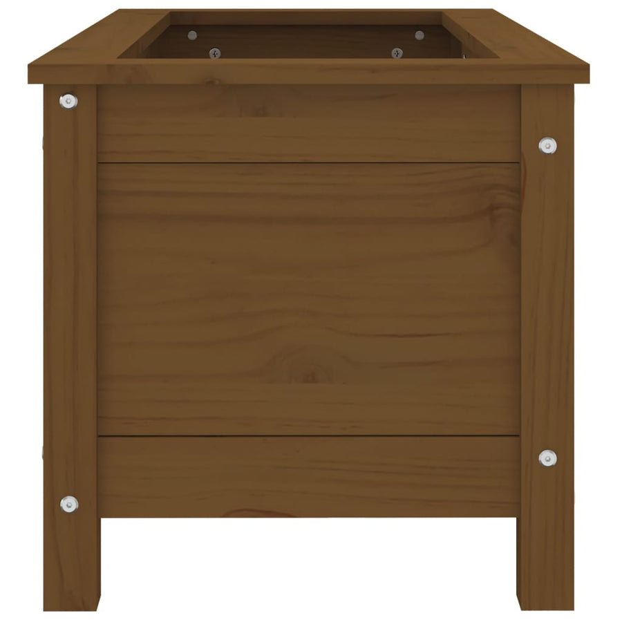 Plantenbak 82,5X40X39 Cm Massief Grenenhout Honingbruin