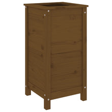 Plantenbak 40X40X78 Cm Massief Grenenhout Honingbruin
