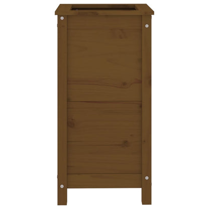 Plantenbak 40X40X78 Cm Massief Grenenhout Honingbruin
