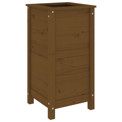 Plantenbak 40X40X78 Cm Massief Grenenhout Honingbruin