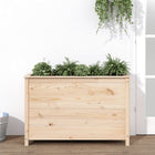 Raised planter 119.5x40x78 cm solid pine wood