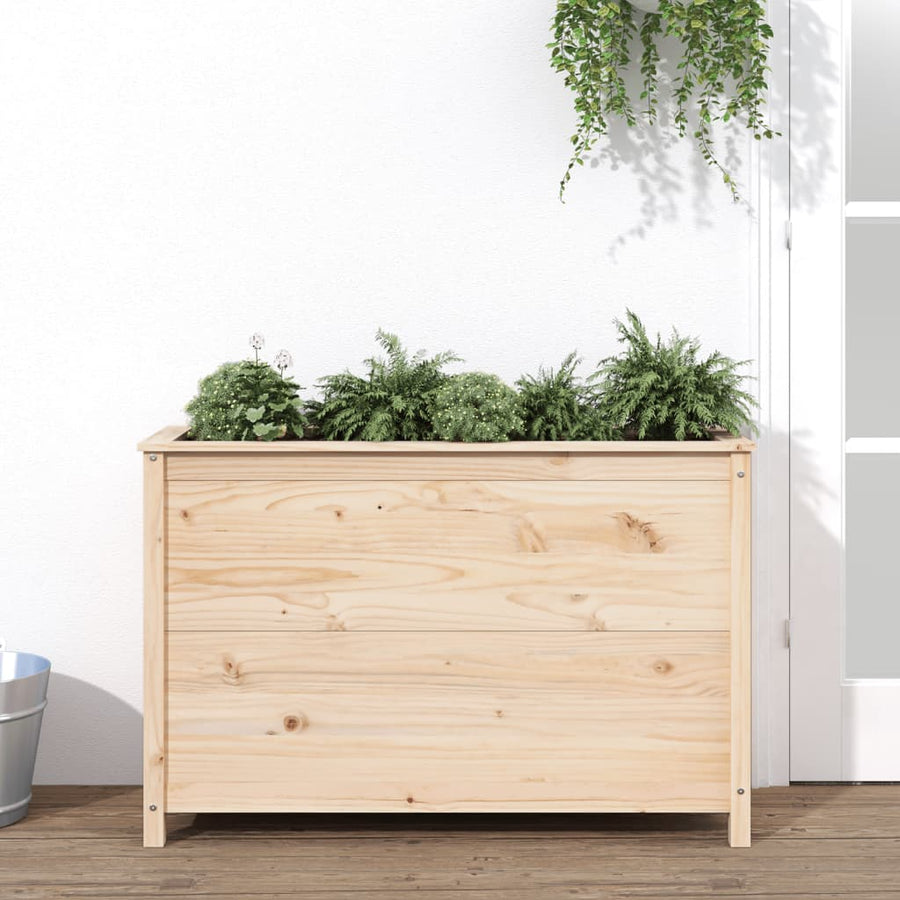 Plantenbak Verhoogd 119,5X40X78 Cm Massief Grenenhout