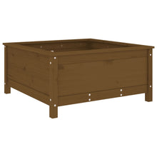 Plantenbak 82,5X82,5X39 Cm Massief Grenenhout Honingbruin