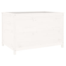 Plantenbak Verhoogd 119,5X82,5X78 Cm Massief Grenenhout Wit