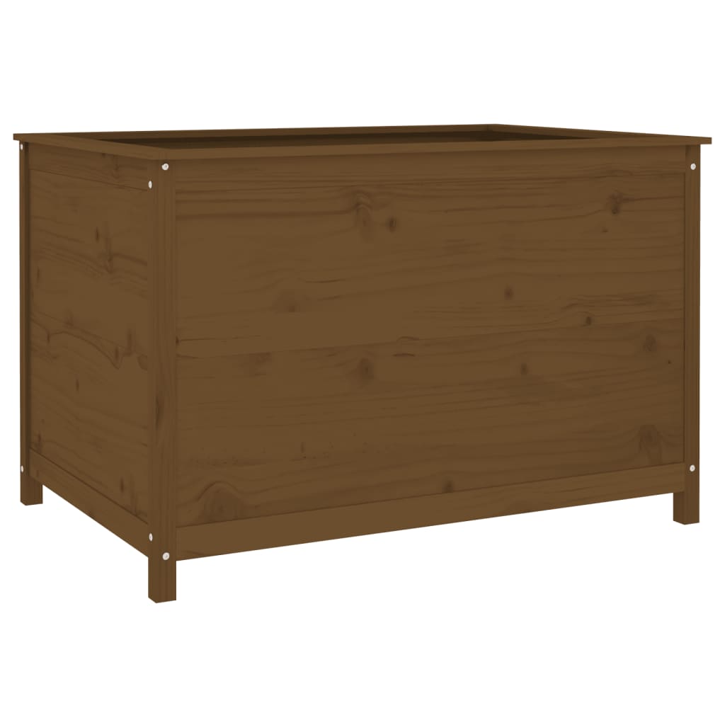 Plantenbak Verhoogd 119,5X82,5X78 Cm Massief Grenen Honingbruin