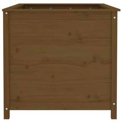 Plantenbak Verhoogd 119,5X82,5X78 Cm Massief Grenen Honingbruin