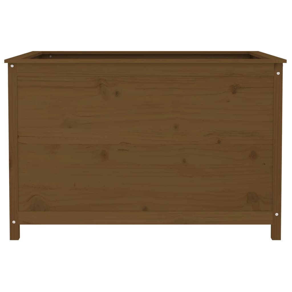 Plantenbak Verhoogd 119,5X82,5X78 Cm Massief Grenen Honingbruin