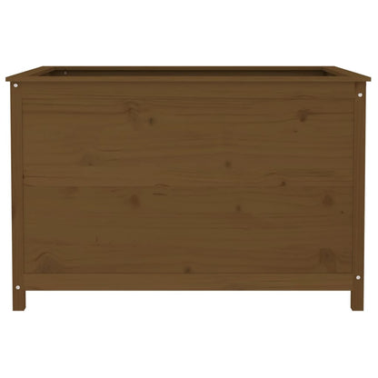 Plantenbak Verhoogd 119,5X82,5X78 Cm Massief Grenen Honingbruin