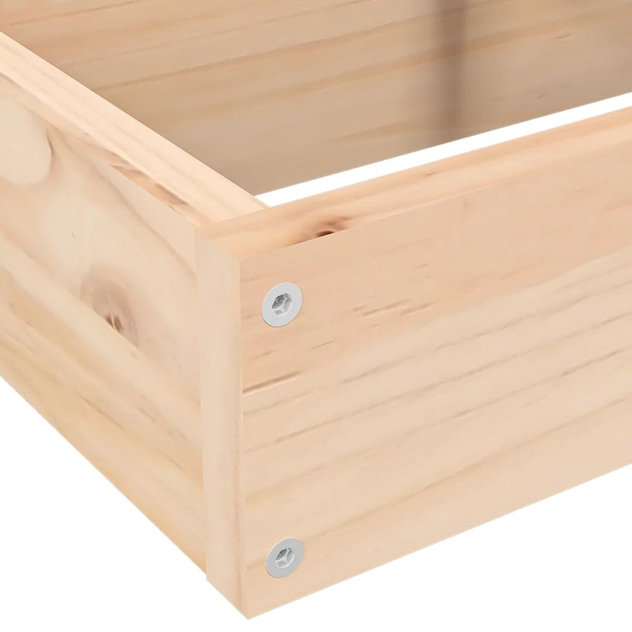 Plantenbak 4-Laags 80,5X79X36 Cm Massief Grenenhout 80.5 x 79 x 36 cm Natuurlijk grenenhout