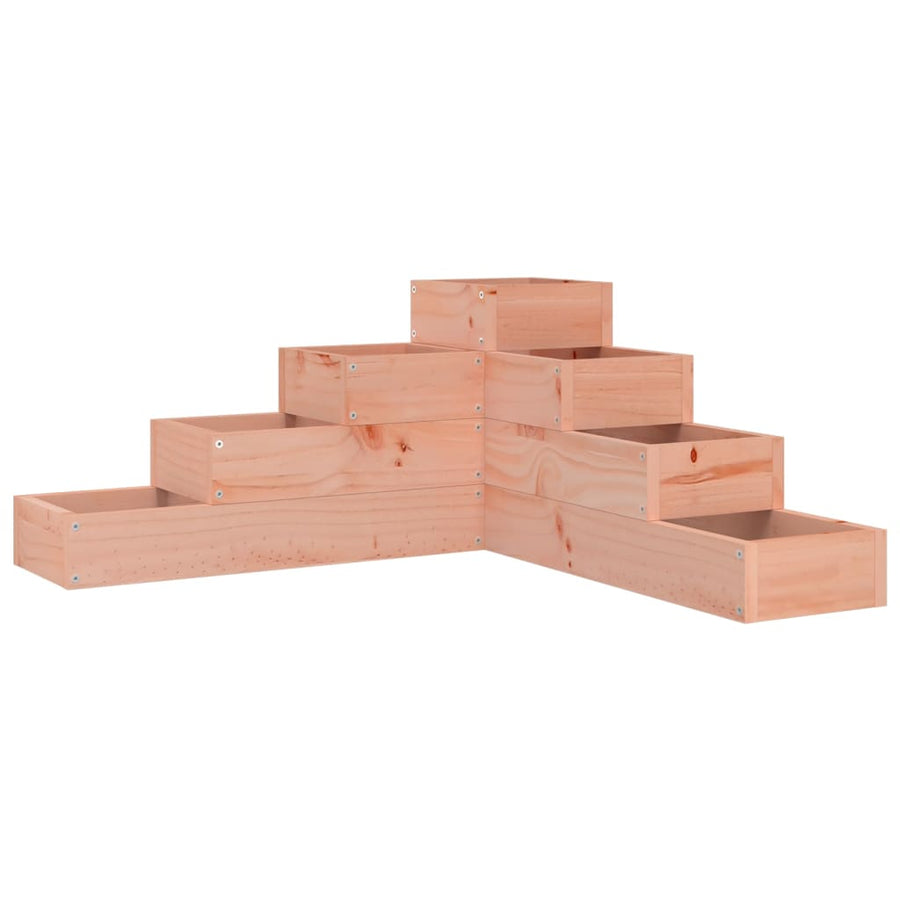 Plantenbak 4-Laags 80,5X79X36 Cm Massief Douglashout 80.5 x 79 x 36 cm Natuurlijk douglashout