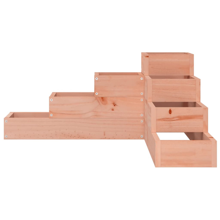 Plantenbak 4-Laags 80,5X79X36 Cm Massief Douglashout 80.5 x 79 x 36 cm Natuurlijk douglashout