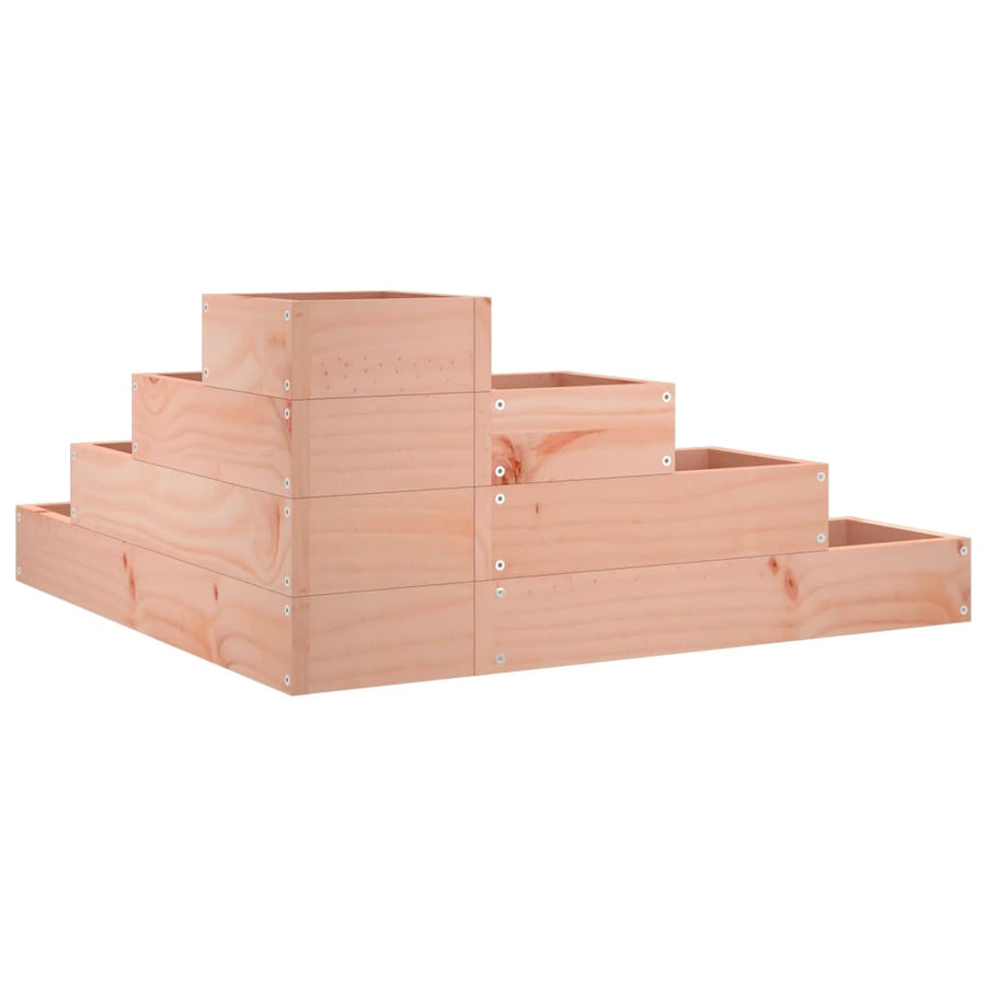 Plantenbak 4-Laags 80,5X79X36 Cm Massief Douglashout 80.5 x 79 x 36 cm Natuurlijk douglashout