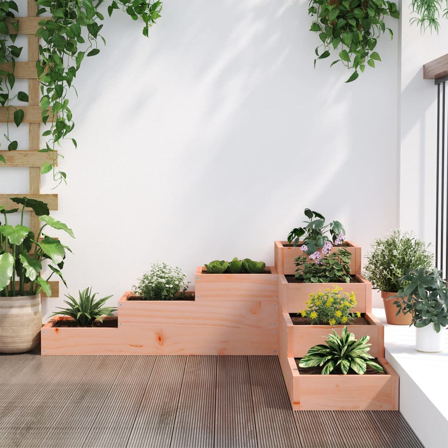 Plantenbak 4-Laags 06X04,5X36 Cm Douglashout 106 x 104.5 x 36 cm Natuurlijk douglashout