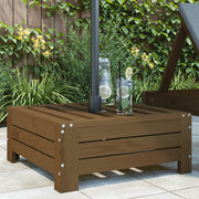 Parasol base cover solid pine honey brown
