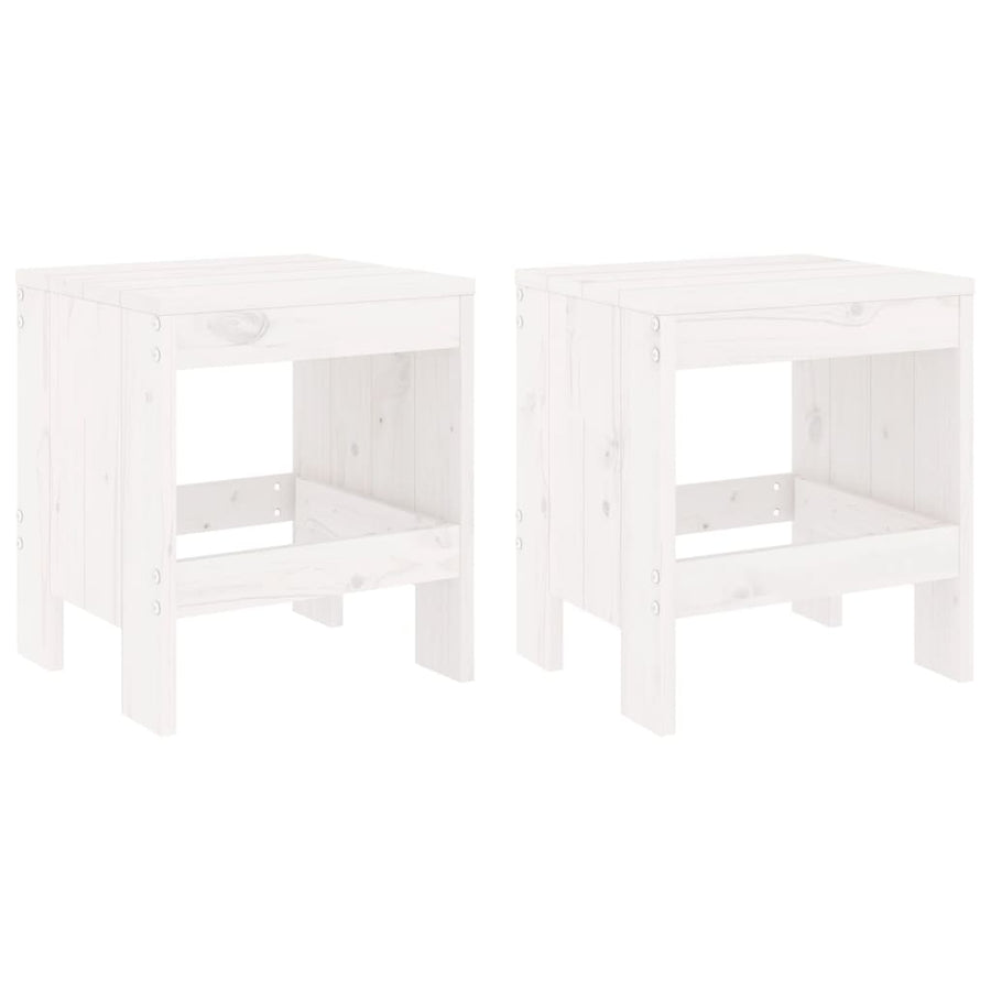 Tuinkrukken Massief Grenenhout Wit 40 x 36 x 45 cm Wit grenenhout