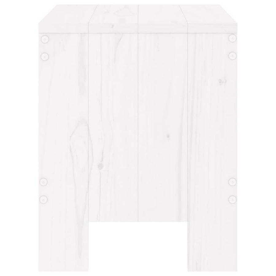 Tuinkrukken Massief Grenenhout Wit 40 x 36 x 45 cm Wit grenenhout