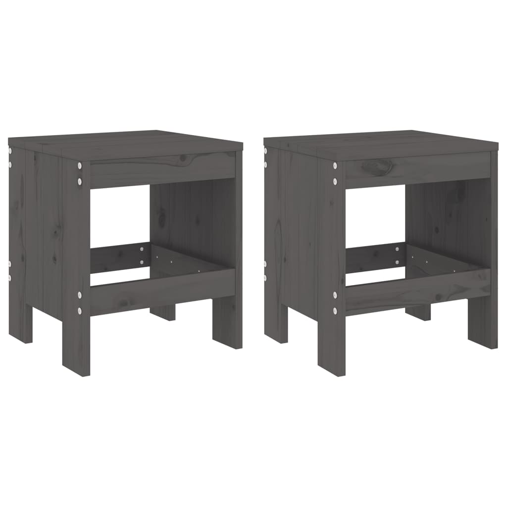 Tuinkrukken Massief Grenenhout Grijs 40 x 36 x 45 cm Grijs grenenhout