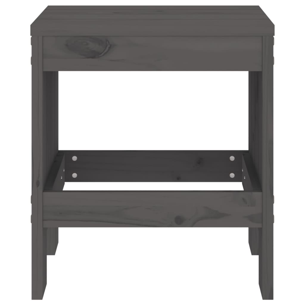 Tuinkrukken Massief Grenenhout Grijs 40 x 36 x 45 cm Grijs grenenhout