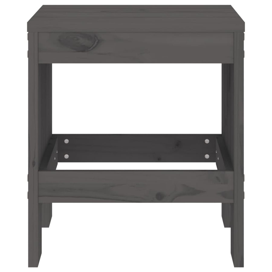 Tuinkrukken Massief Grenenhout Grijs 40 x 36 x 45 cm Grijs grenenhout