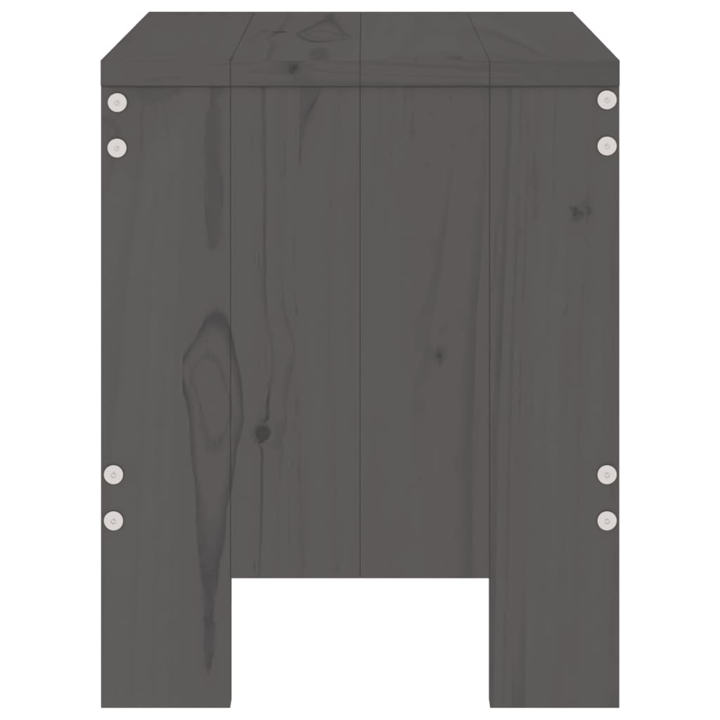 Tuinkrukken Massief Grenenhout Grijs 40 x 36 x 45 cm Grijs grenenhout