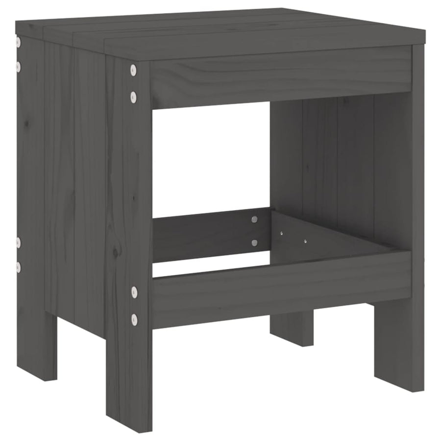 Tuinkrukken Massief Grenenhout Grijs 40 x 36 x 45 cm Grijs grenenhout
