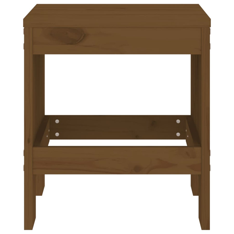 Barkrukken Massief Grenenhout Honingbruin 40 x 36 x 45 cm Honingbruin grenenhout