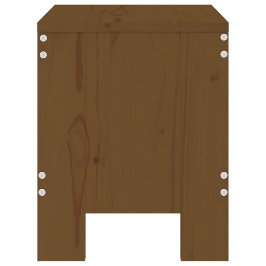 Barkrukken Massief Grenenhout Honingbruin 40 x 36 x 45 cm Honingbruin grenenhout