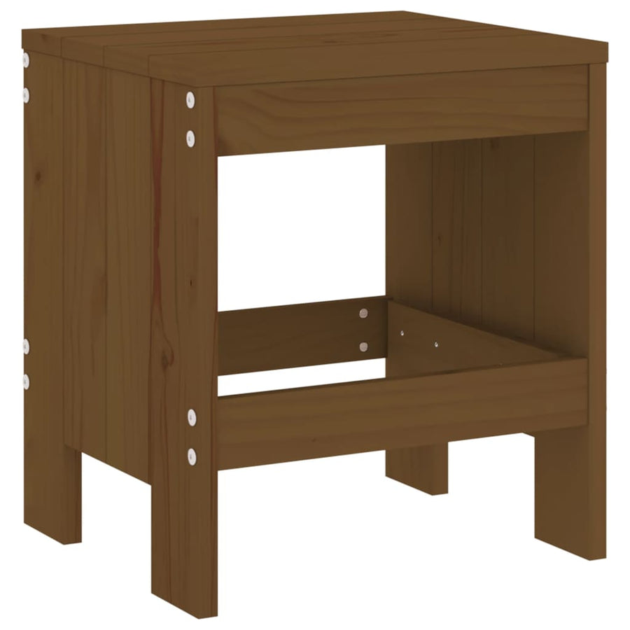 Barkrukken Massief Grenenhout Honingbruin 40 x 36 x 45 cm Honingbruin grenenhout