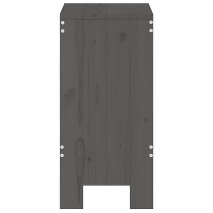 Barkrukken Massief Grenenhout Grijs 40 x 36 x 75 cm Grijs grenenhout