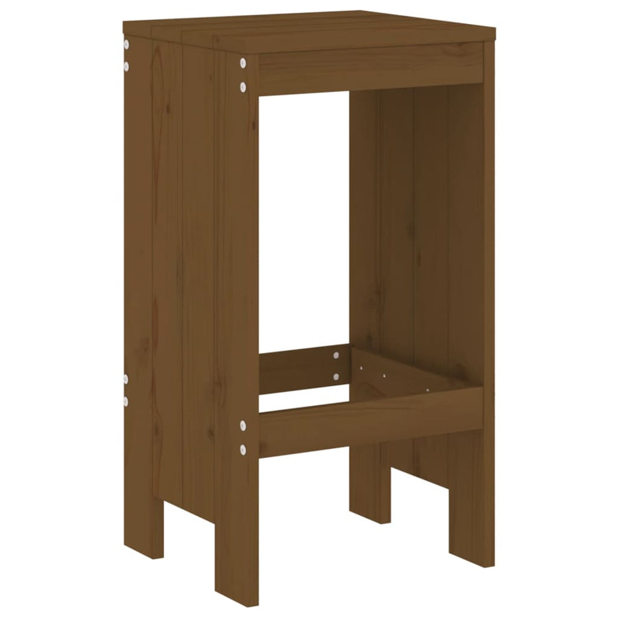Barkrukken Massief Grenenhout Honingbruin 40 x 36 x 75 cm Honingbruin grenenhout