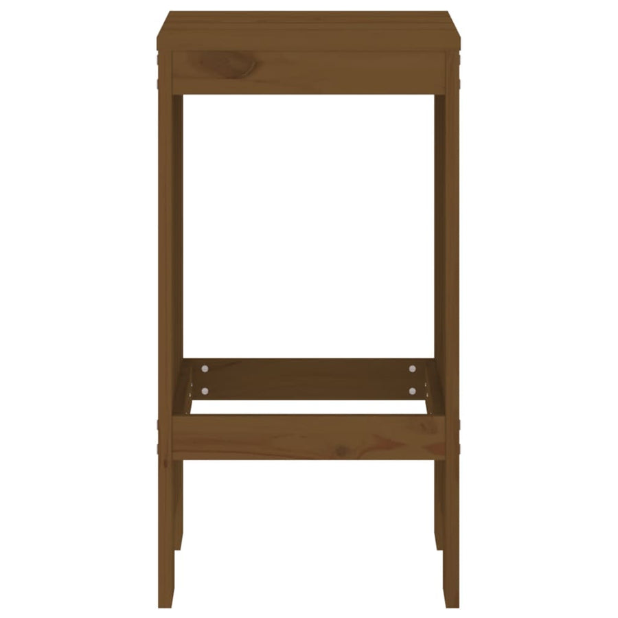 Barkrukken Massief Grenenhout Honingbruin 40 x 36 x 75 cm Honingbruin grenenhout