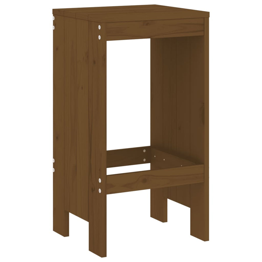 Barkrukken Massief Grenenhout Honingbruin 40 x 36 x 75 cm Honingbruin grenenhout