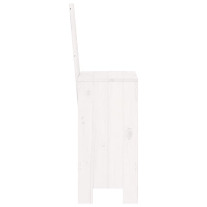 Barkrukken Massief Grenenhout Wit 40 x 42 x 120 cm Wit grenenhout