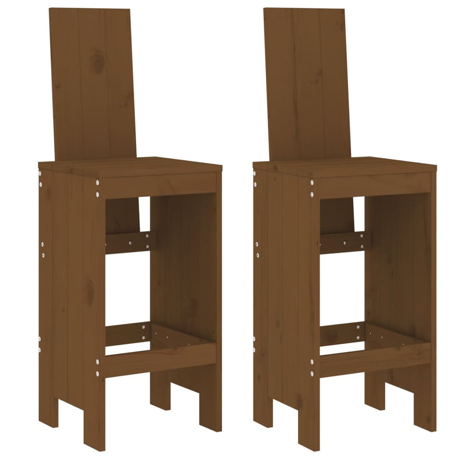 Barkrukken Massief Grenenhout Honingbruin 40 x 42 x 120 cm Honingbruin grenenhout