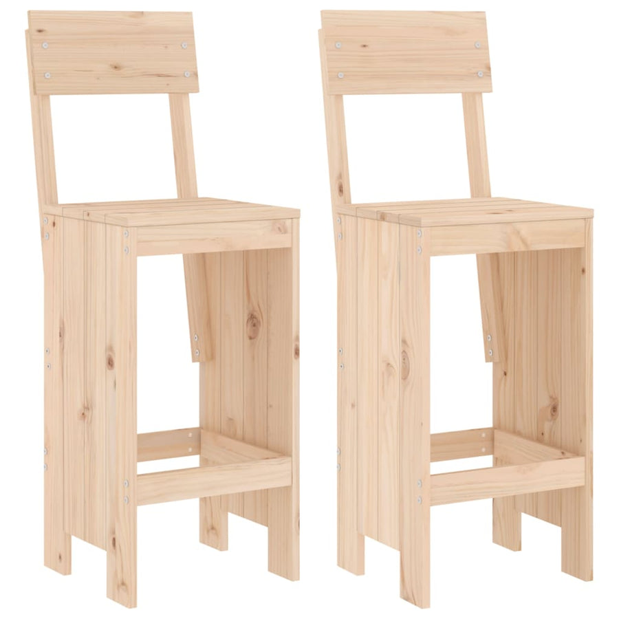 Barkrukken 40X48,5X115,5 Cm Massief Grenenhout 40 x 48.5 x 115.5 cm Natuurlijk grenenhout