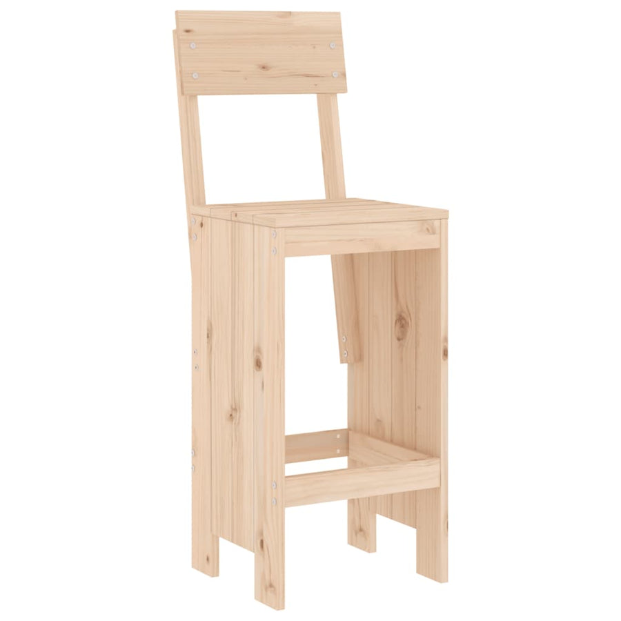 Barkrukken 40X48,5X115,5 Cm Massief Grenenhout 40 x 48.5 x 115.5 cm Natuurlijk grenenhout