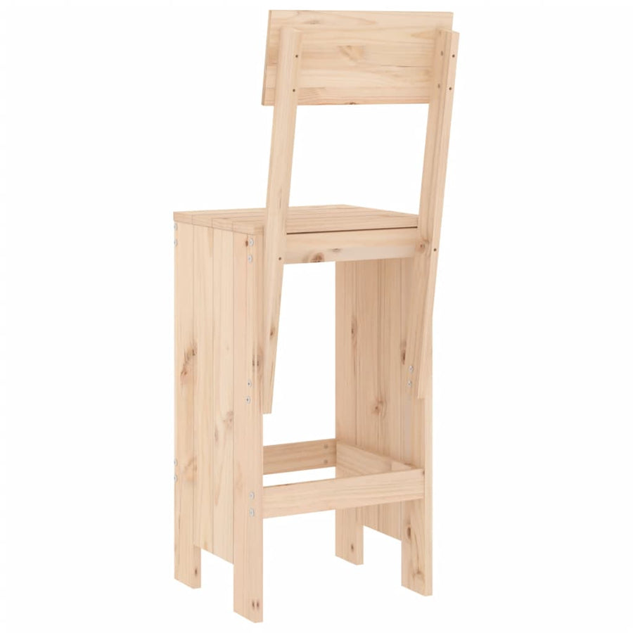 Barkrukken 40X48,5X115,5 Cm Massief Grenenhout 40 x 48.5 x 115.5 cm Natuurlijk grenenhout