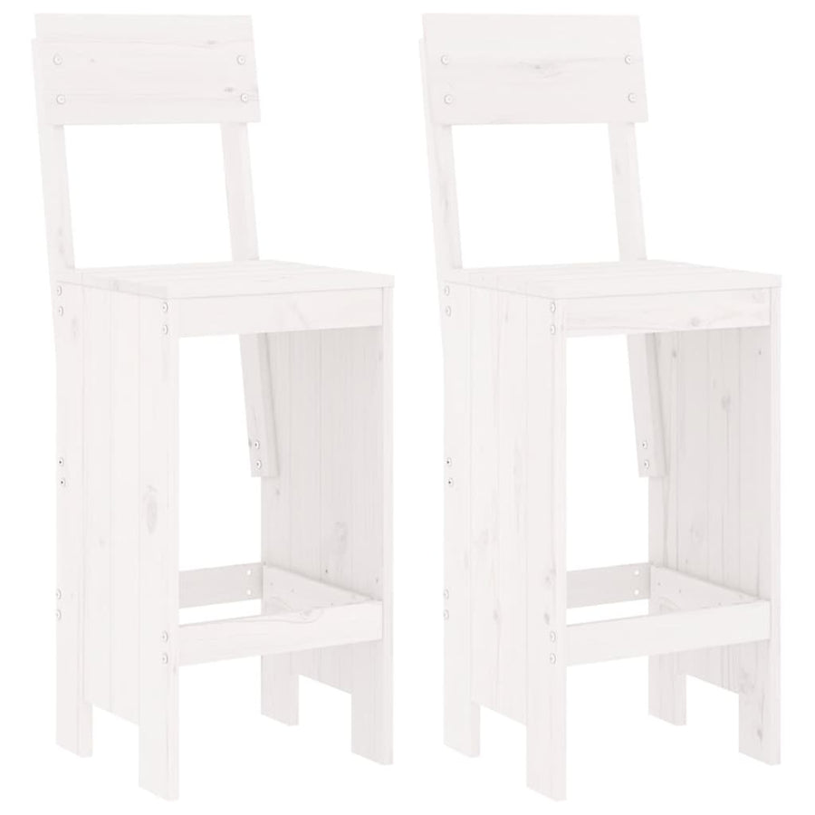 Barkrukken 40X48,5X115,5 Cm Massief Grenenhout Wit 40 x 48.5 x 115.5 cm Wit grenenhout