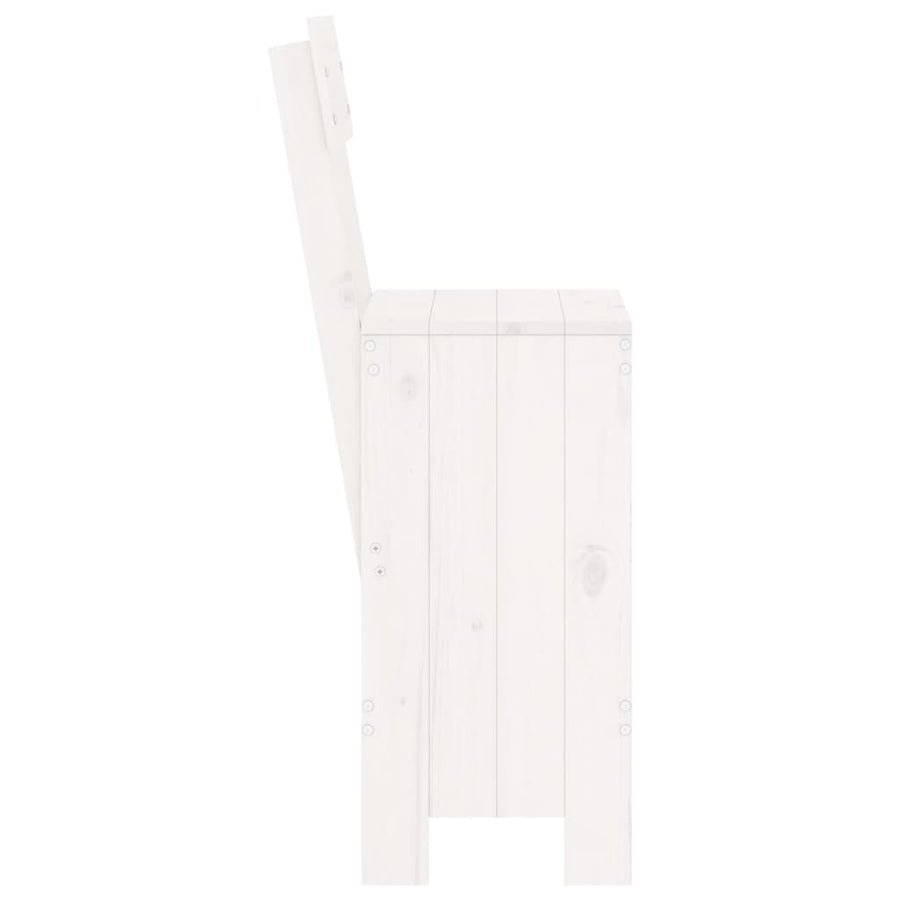 Barkrukken 40X48,5X115,5 Cm Massief Grenenhout Wit 40 x 48.5 x 115.5 cm Wit grenenhout