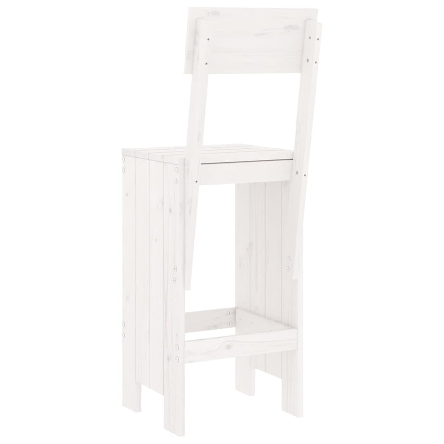 Barkrukken 40X48,5X115,5 Cm Massief Grenenhout Wit 40 x 48.5 x 115.5 cm Wit grenenhout