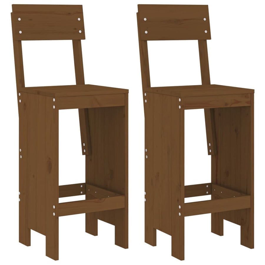 Barkrukken 40X48,5X115,5 Cm Massief Grenenhout Honingbruin 40 x 48.5 x 115.5 cm Honingbruin grenenhout