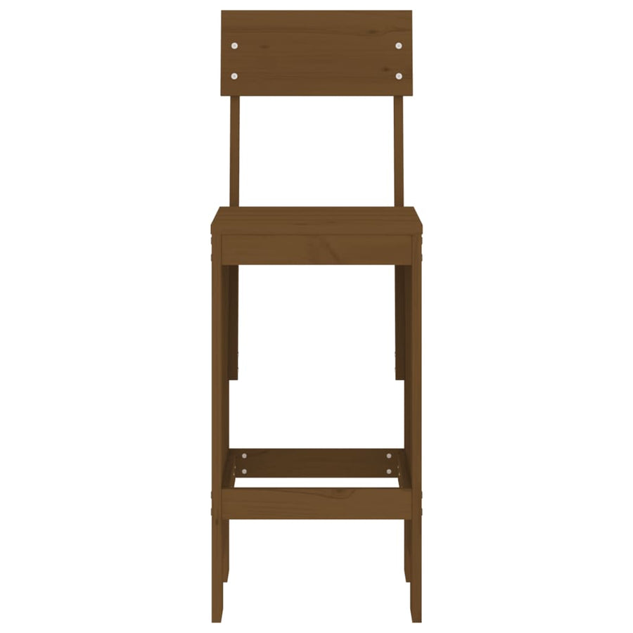 Barkrukken 40X48,5X115,5 Cm Massief Grenenhout Honingbruin 40 x 48.5 x 115.5 cm Honingbruin grenenhout