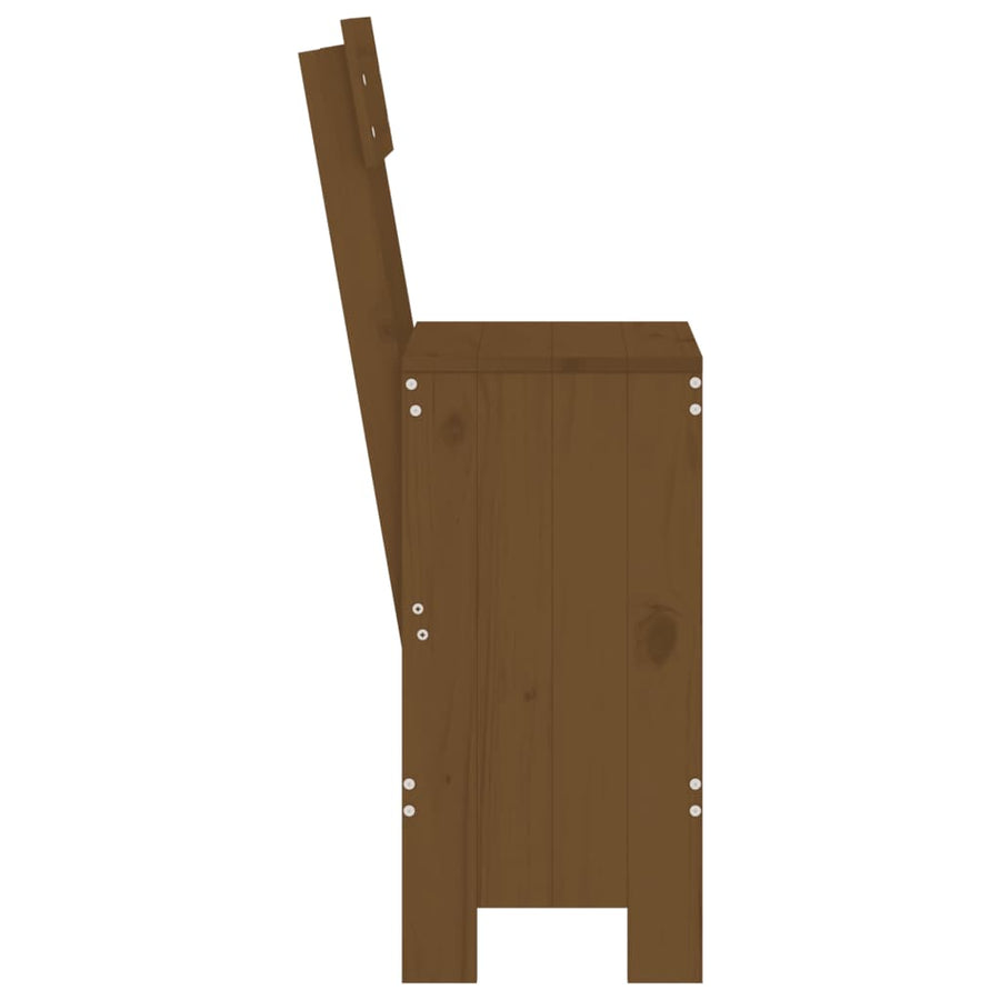 Barkrukken 40X48,5X115,5 Cm Massief Grenenhout Honingbruin 40 x 48.5 x 115.5 cm Honingbruin grenenhout