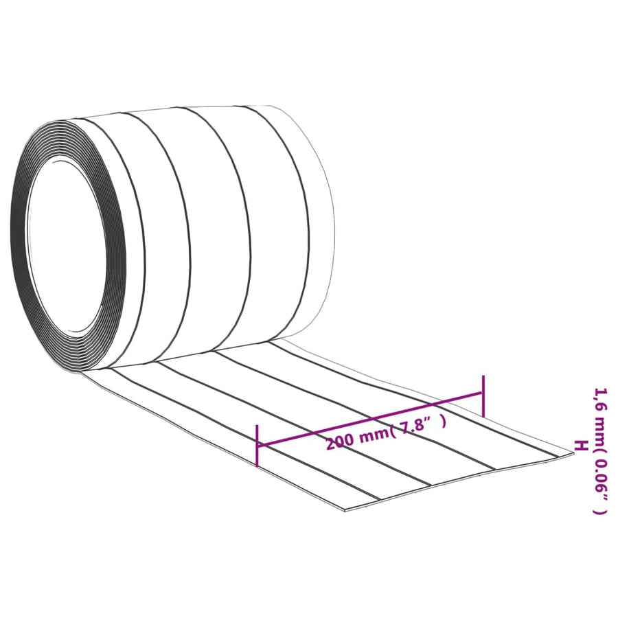 Deurgordijn 200 Mm X ,6 Mm 0 M Pvc Transparant 200 x 1.6 mm (10 m) Geribbeld