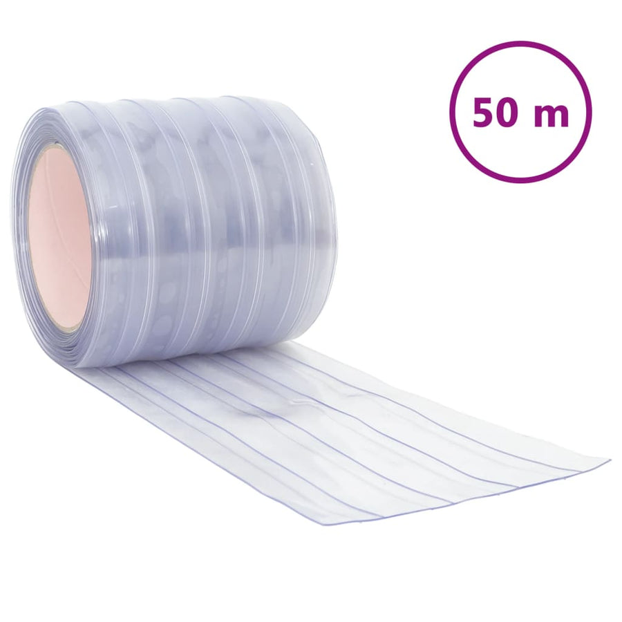 Deurgordijn 200X,6 Mm 50 M Pvc Transparant 200 x 1.6 mm (50 m) Geribbeld