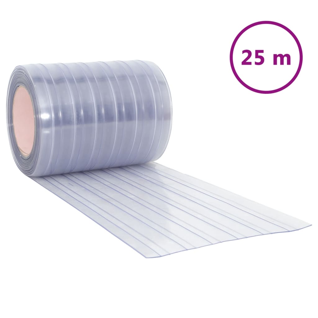 Deurgordijn 300X2,6 Mm 25 M Pvc Transparant 300 x 2.6 mm (25 m) Geribbeld