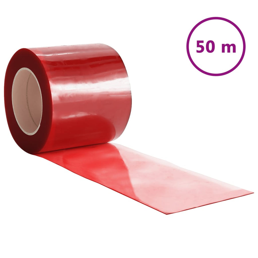 Deurgordijn 200X,6 Mm 50 M Pvc 200 x 1.6 mm (50 m) Rood