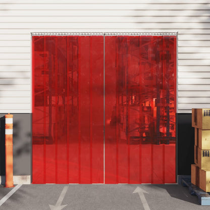 Deurgordijn 200X,6 Mm 50 M Pvc 200 x 1.6 mm (50 m) Rood