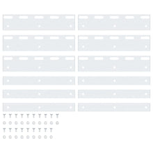 Verbindingsplaten 6 St 20 Cm Roestvrij Staal Zilverkleurig